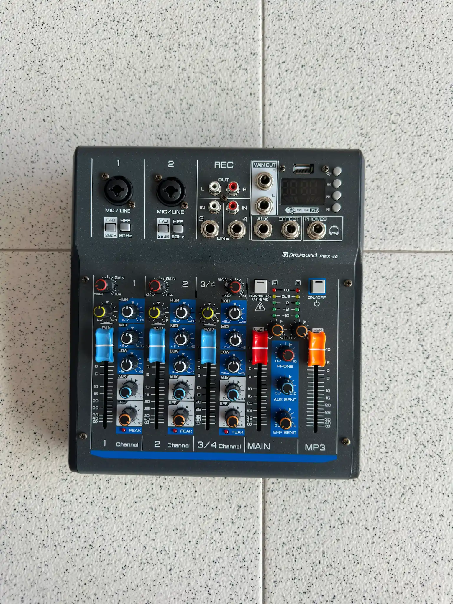 MIXER 4 CANALES BLUETOOTH PMX-40