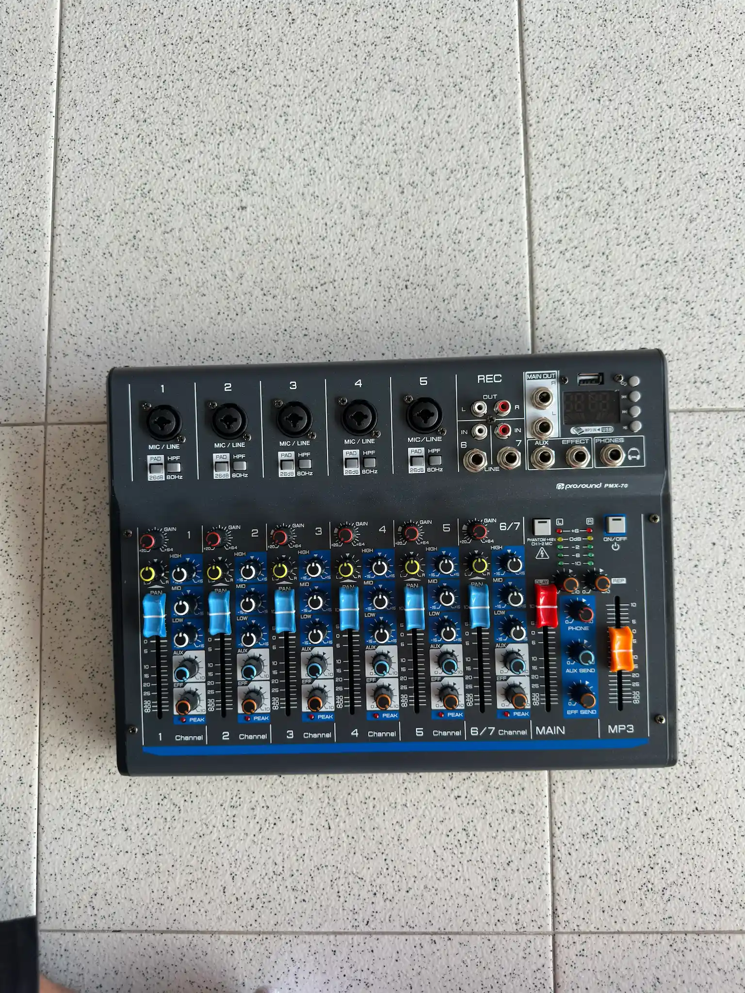 MIXER 7 CANALES BLUETOOTH PMX-70