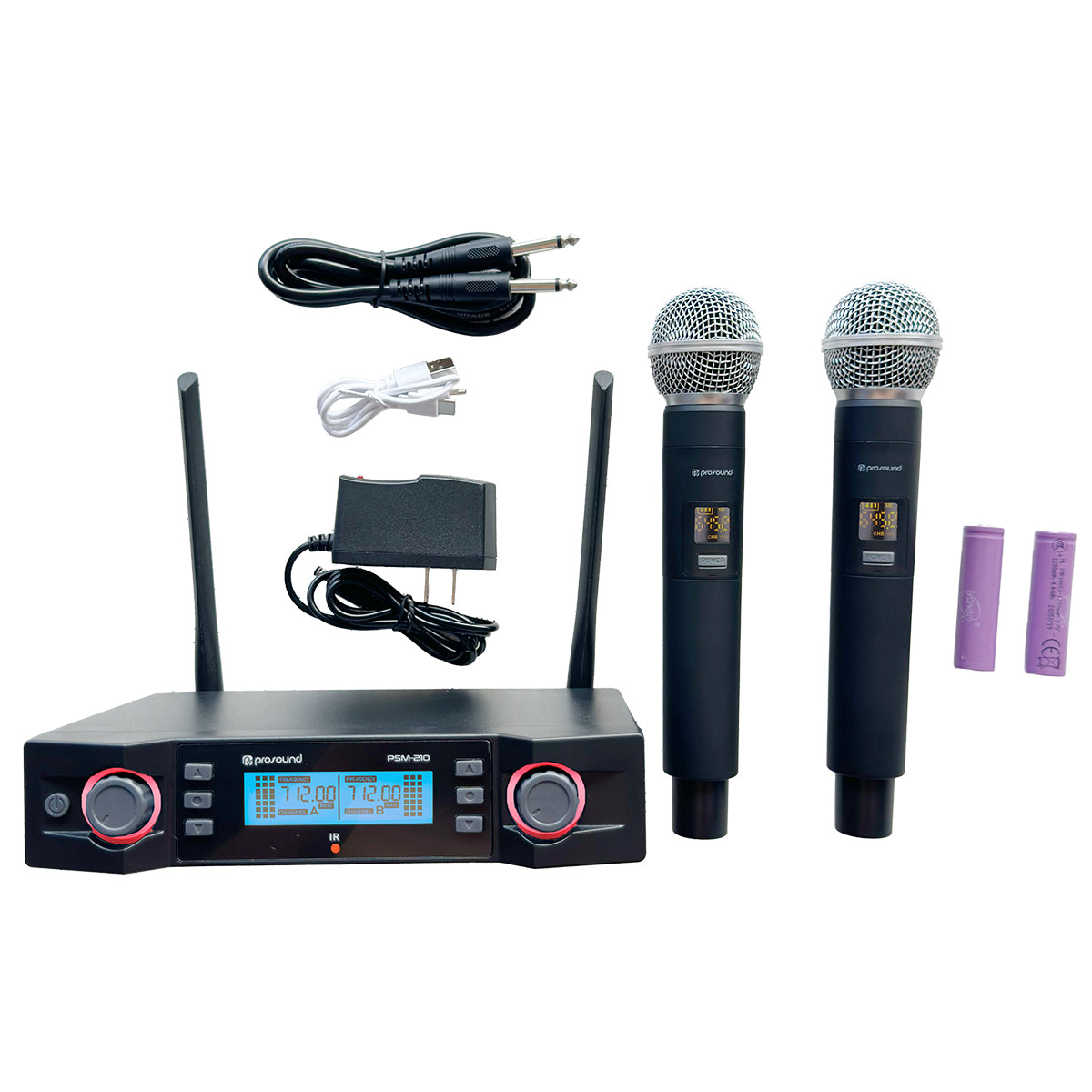 SET DE MICRÓFONOS INALÁMBRICOS UHF PSM-210MM - Imagen 3