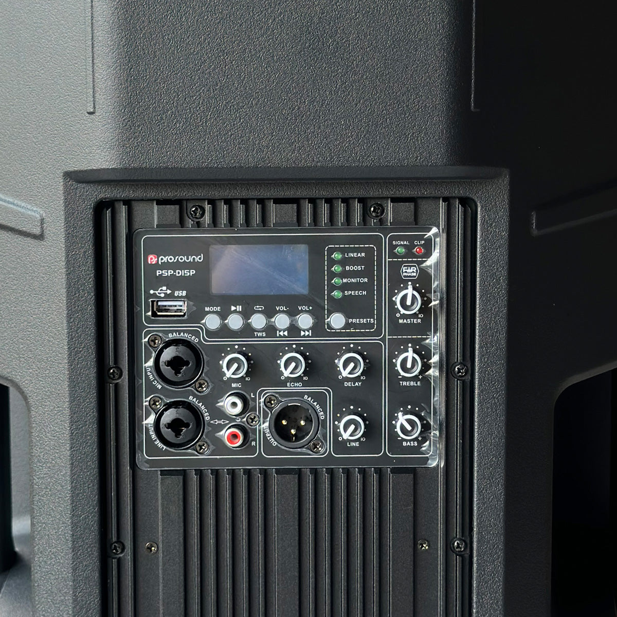 Cabina Activa Profesional 15" Bluetooth DSP 800W - PSP-D15P - Imagen 3
