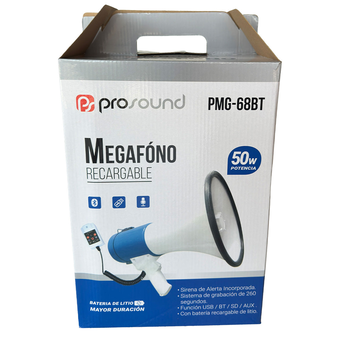 MEGÁFONO DE 9" 50W PMG-68BT - Imagen 7