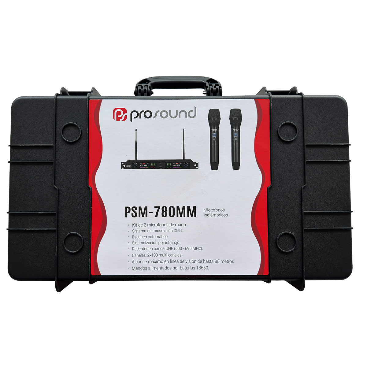 Set de Micrófonos Profesionales UHF DSP Pro Sound PSM-780MM - Imagen 3